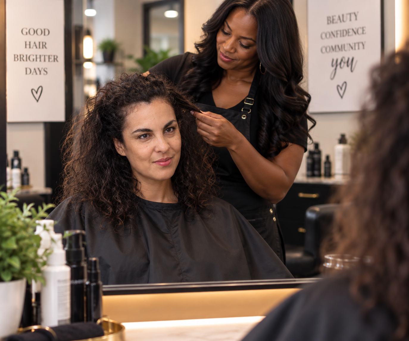 Ktips hair extension service at Mindful Beauty Haircare & Salon Services